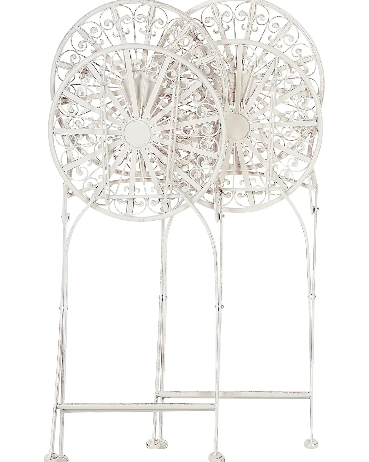 Set di 2 sedie da giardino SCAFA Metallo Bianco