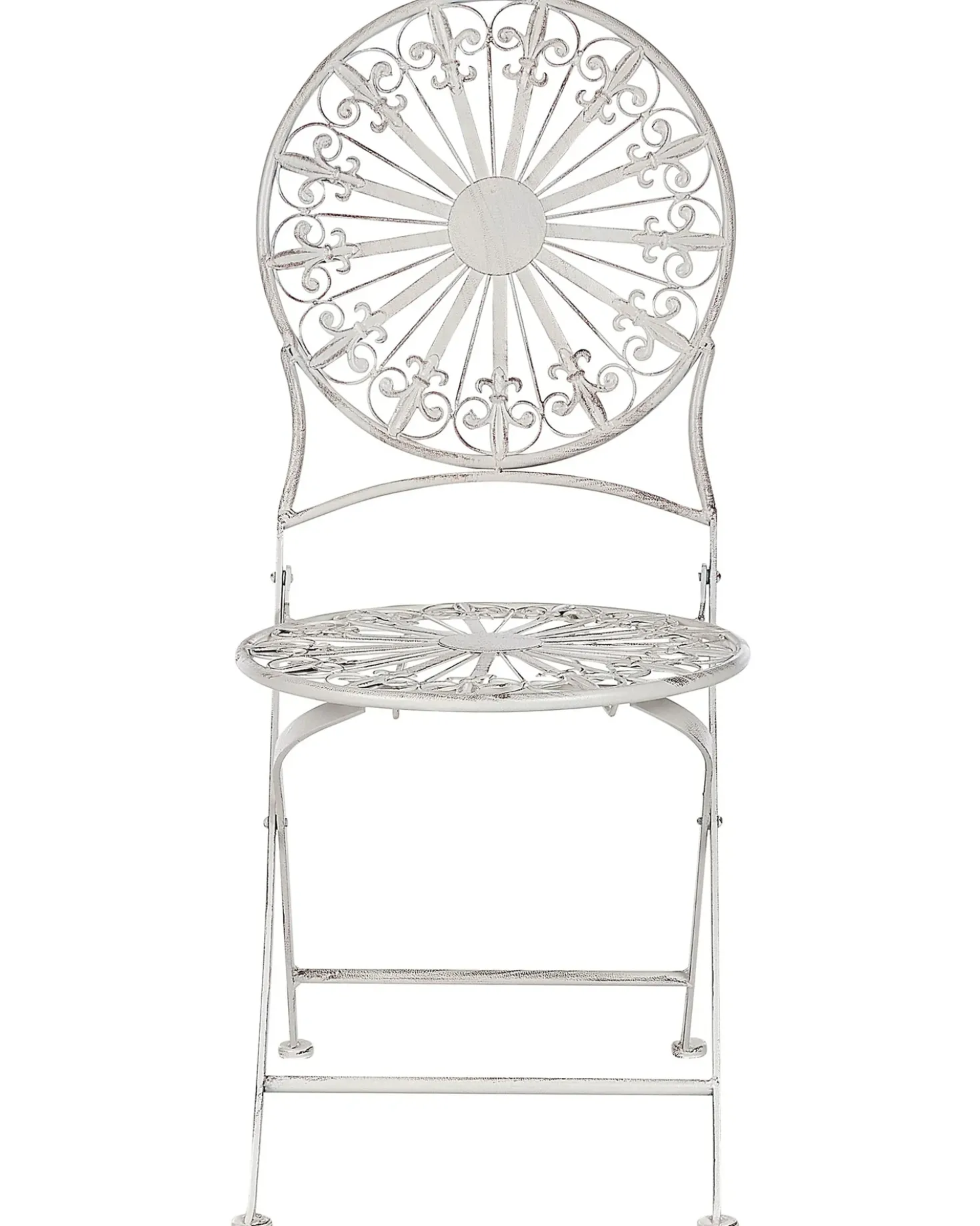 Set di 2 sedie da giardino SCAFA Metallo Bianco