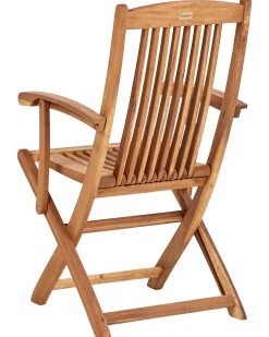 Set di 2 sedie da giardino con cuscini MAUI PREMIUM Legno d'acacia Beige chiaro