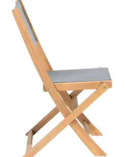 Set di 2 sedie da giardino CESANA Legno d'acacia Marrone chiaro