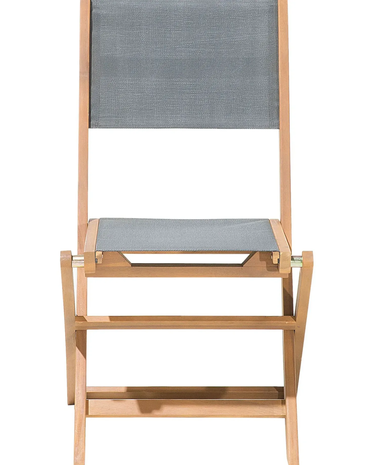 Set di 2 sedie da giardino CESANA Legno d'acacia Marrone chiaro