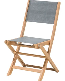 Set di 2 sedie da giardino CESANA Legno d'acacia Marrone chiaro