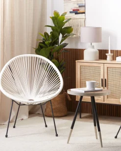 Set di 2 sedie da giardino ACAPULCO II Rattan sintetico (PE) Bianco