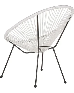 Set di 2 sedie da giardino ACAPULCO II Rattan sintetico (PE) Bianco
