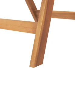 Set di 6 sedie da giardino con cuscini JAVA Legno d'acacia Tortora