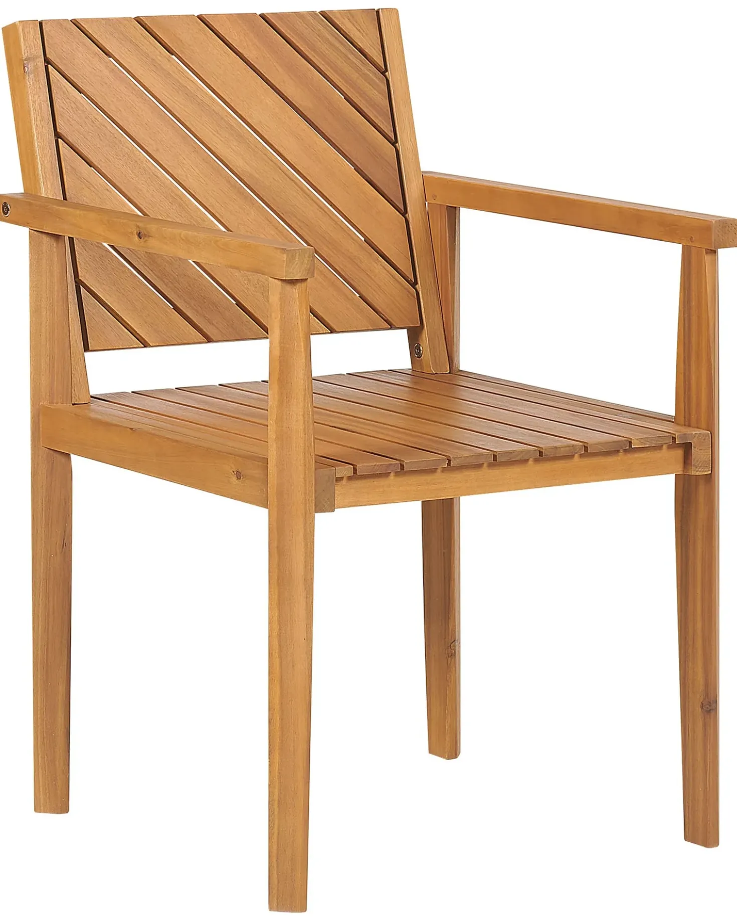 Set di 4 sedie da giardino BARATTI Legno d'acacia Marrone