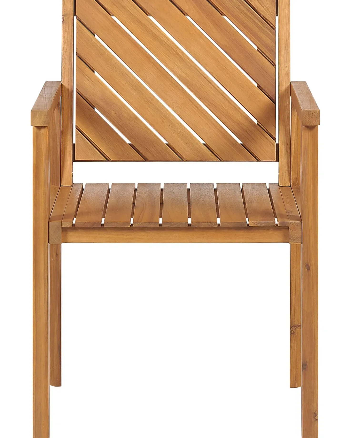 Set di 4 sedie da giardino BARATTI Legno d'acacia Marrone