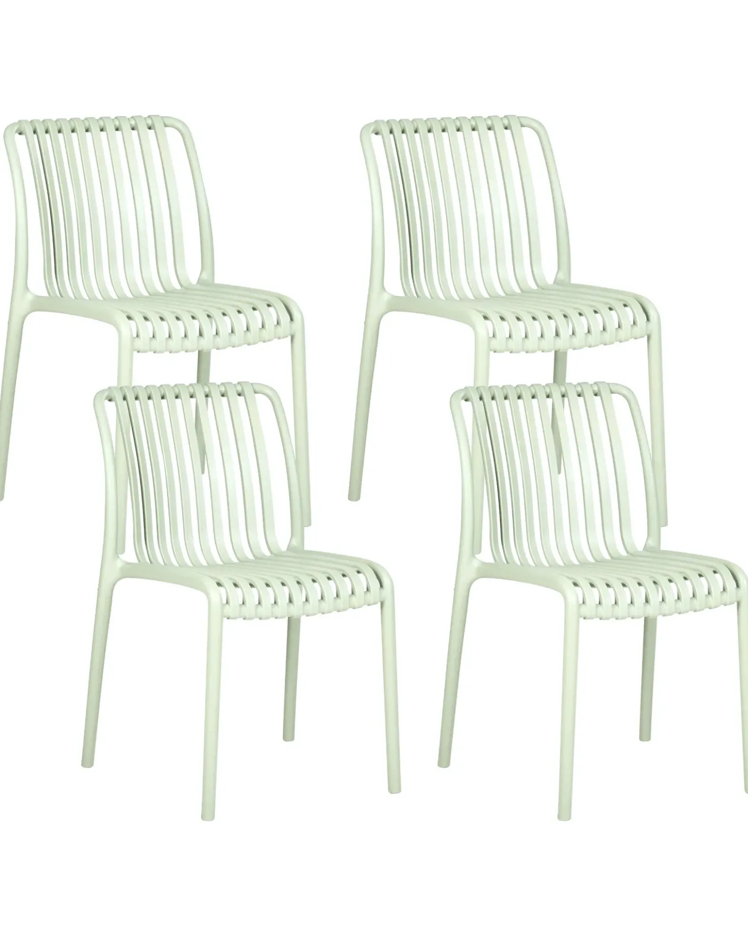 Set di 4 sedie da giardino ARICCIA Verde chiaro