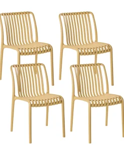 Set di 4 sedie da giardino ARICCIA Senape
