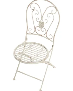 Set di 2 sedie da giardino COGGIA Pieghevole Metallo Beige chiaro