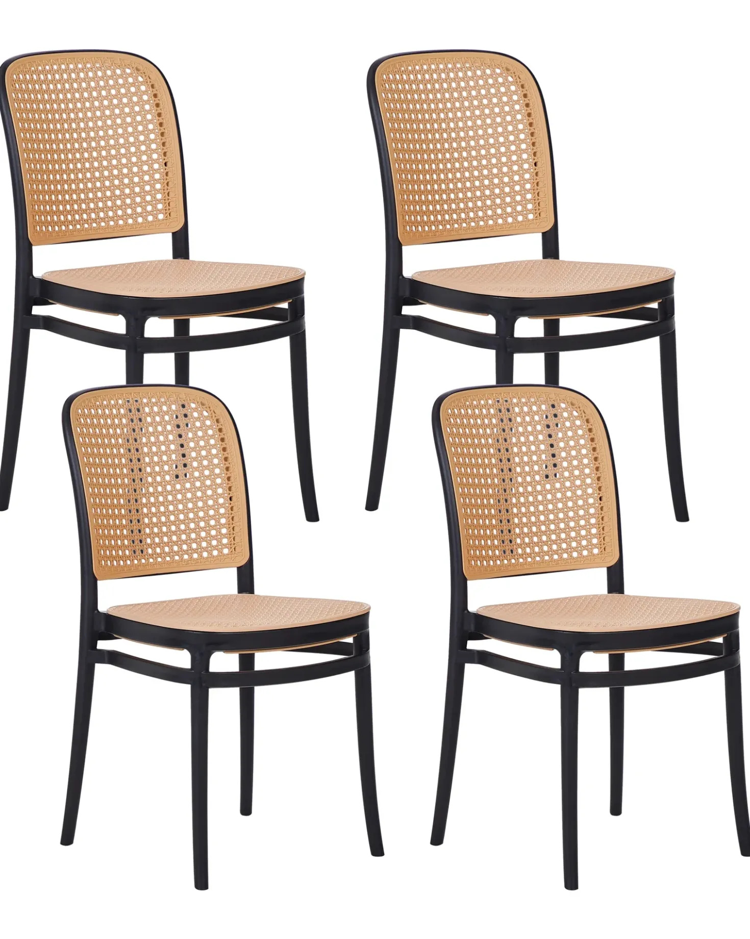 Set di 4 sedie da giardino PLOSE Beige