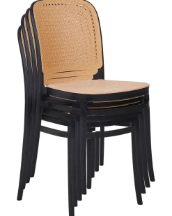 Set di 4 sedie da giardino PLOSE Beige