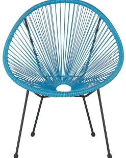 Set di 2 sedie da giardino ACAPULCO II Rattan sintetico (PE) Blu