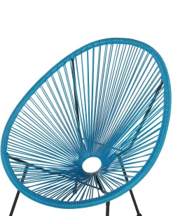 Set di 2 sedie da giardino ACAPULCO II Rattan sintetico (PE) Blu