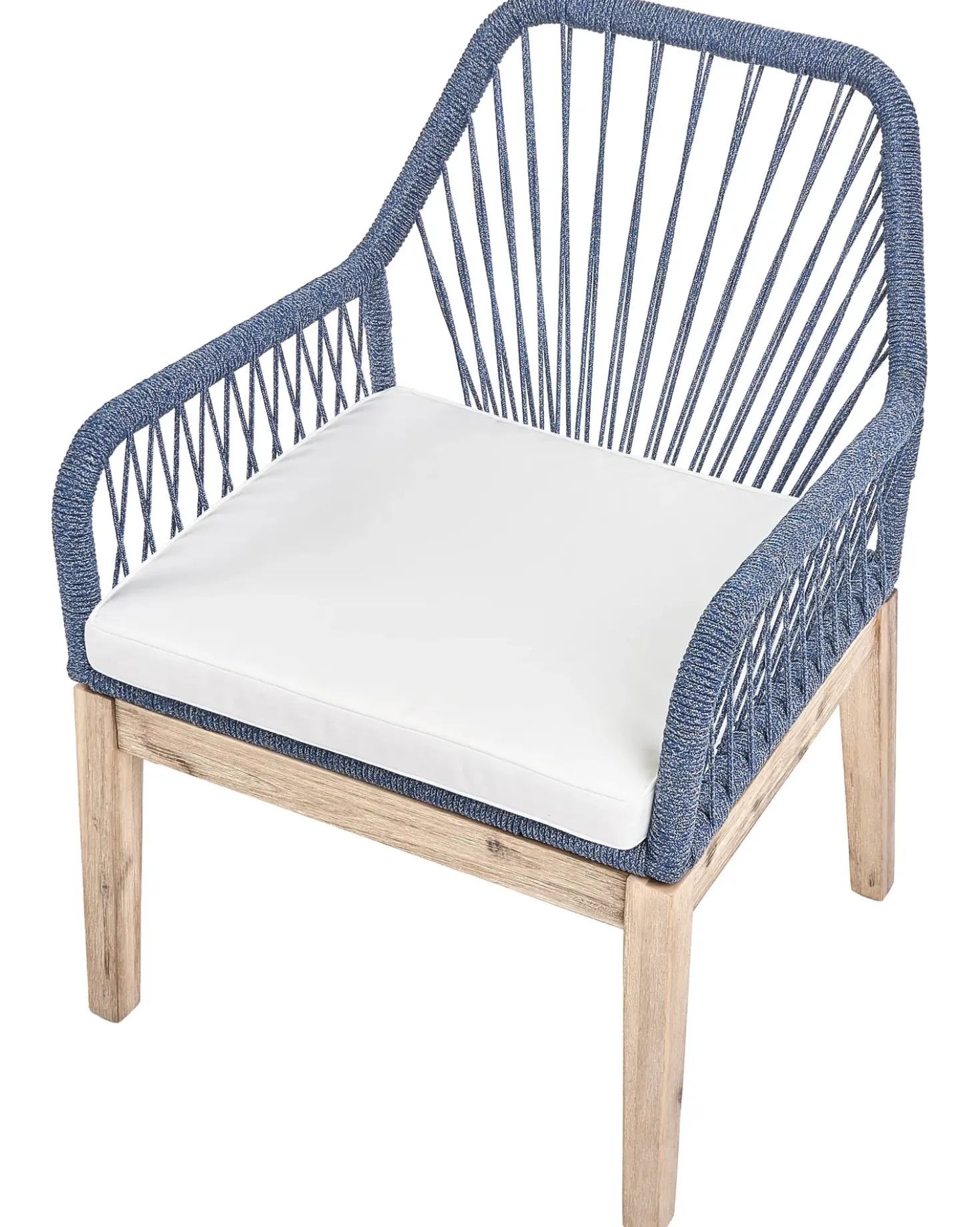 Set di 2 sedie da giardino con cuscini OLBIA Blu marino