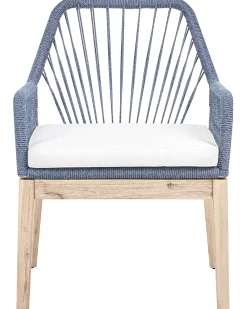 Set di 2 sedie da giardino con cuscini OLBIA Blu marino
