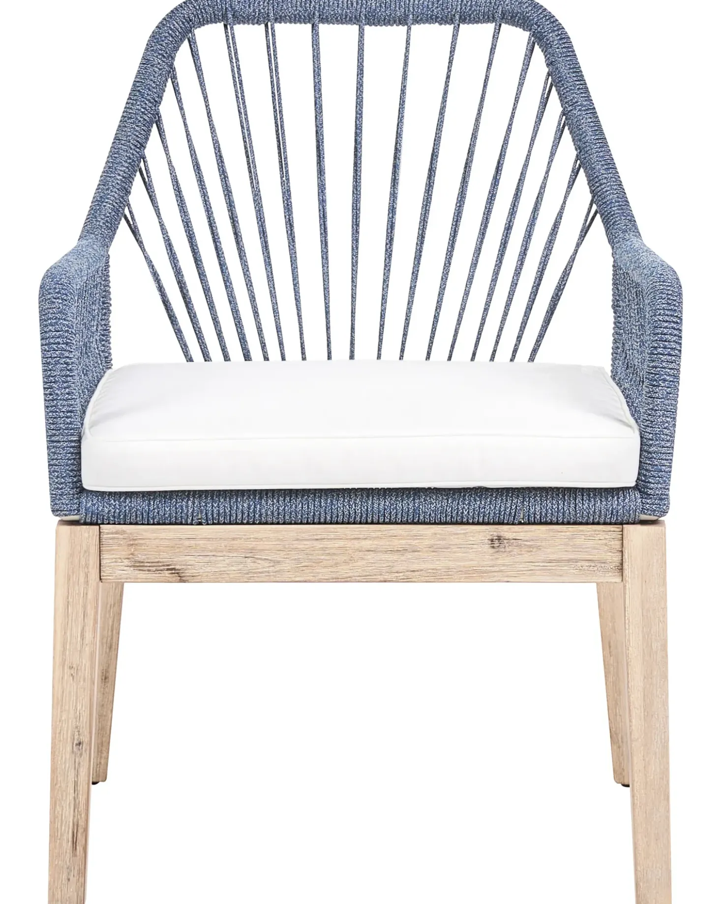 Set di 2 sedie da giardino con cuscini OLBIA Blu marino