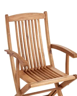 Set di 2 sedie da giardino con cuscini MAUI II Legno d'acacia Grigio