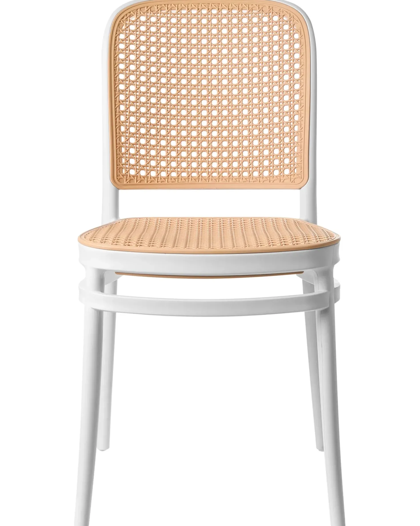 Set di 4 sedie da giardino PLOSE Bianco/Beige