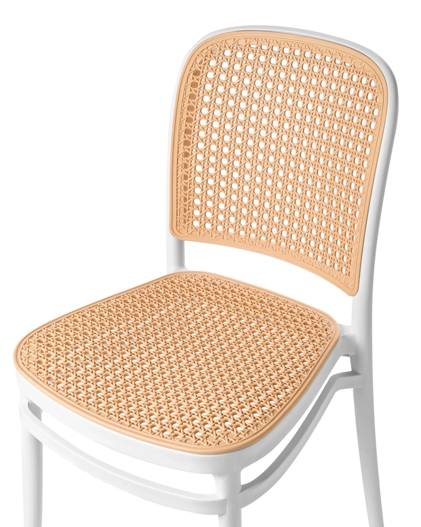 Set di 4 sedie da giardino PLOSE Bianco/Beige