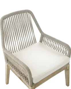 Set di 2 sedie da giardino con cuscini OLBIA Bianco sporco