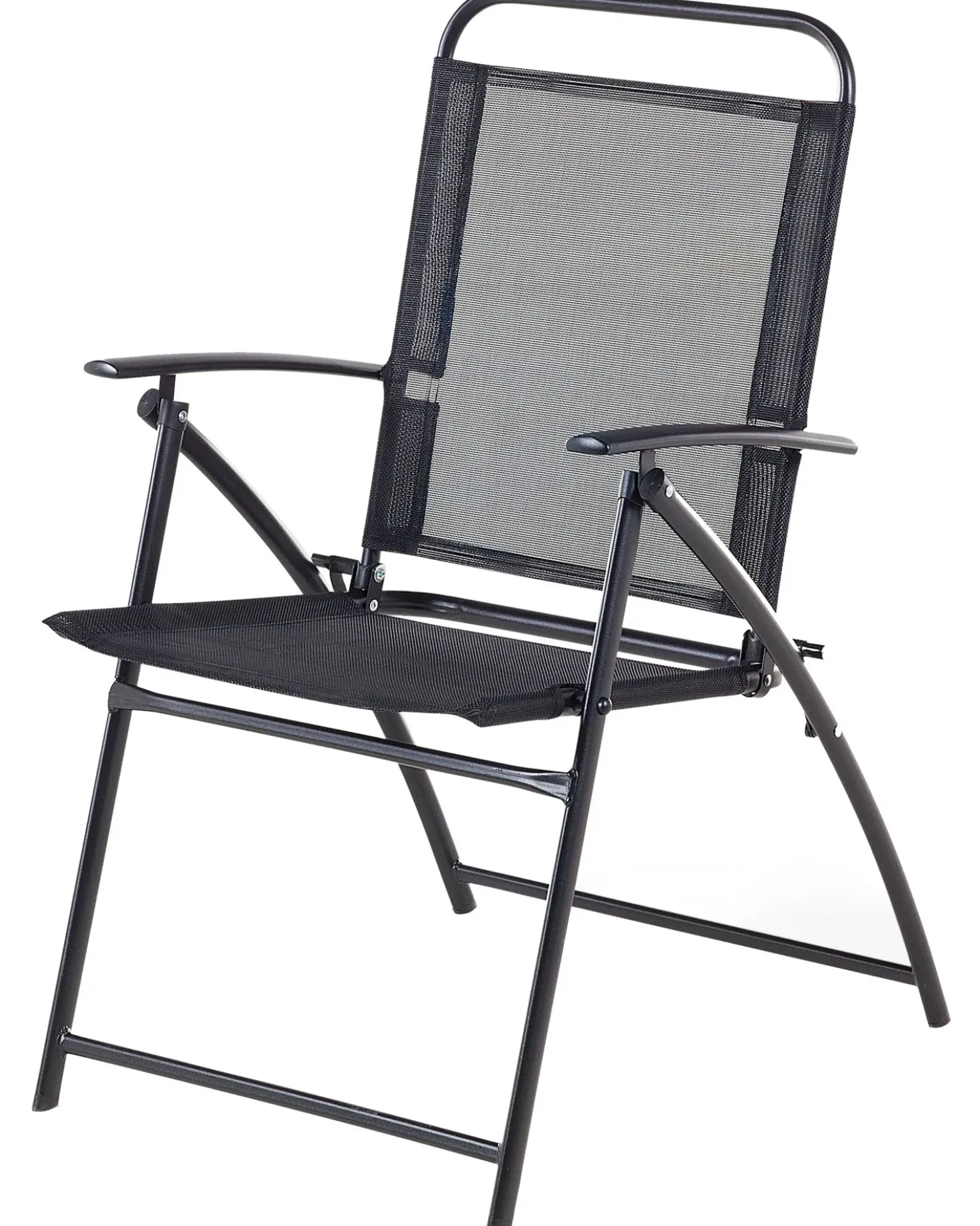 Set di 4 sedie da giardino LIVO Metallo Nero