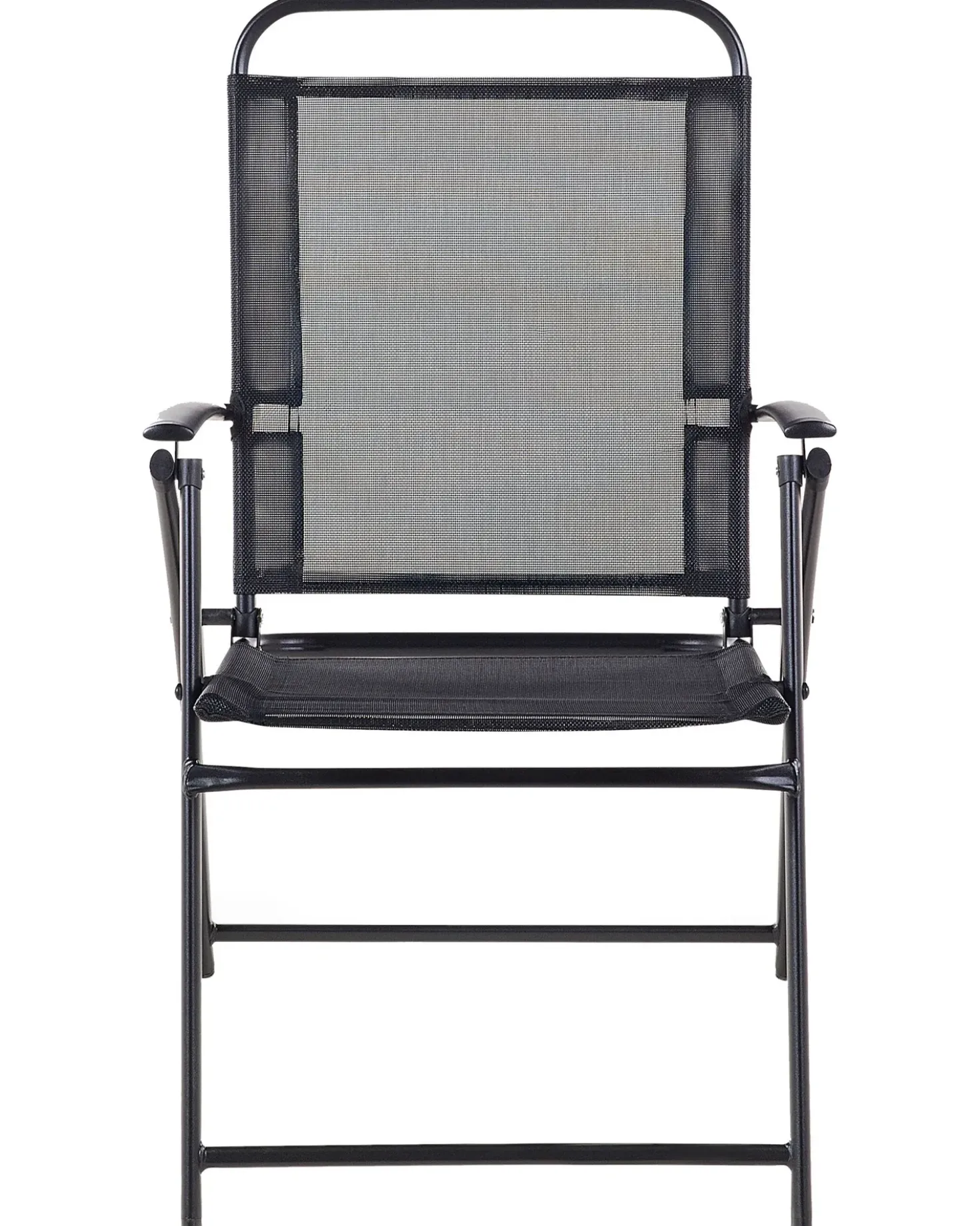 Set di 4 sedie da giardino LIVO Metallo Nero