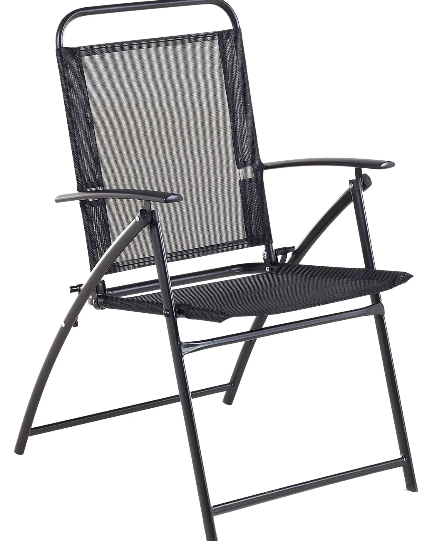 Set di 4 sedie da giardino LIVO Metallo Nero