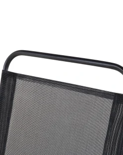Set di 4 sedie da giardino LIVO Metallo Nero