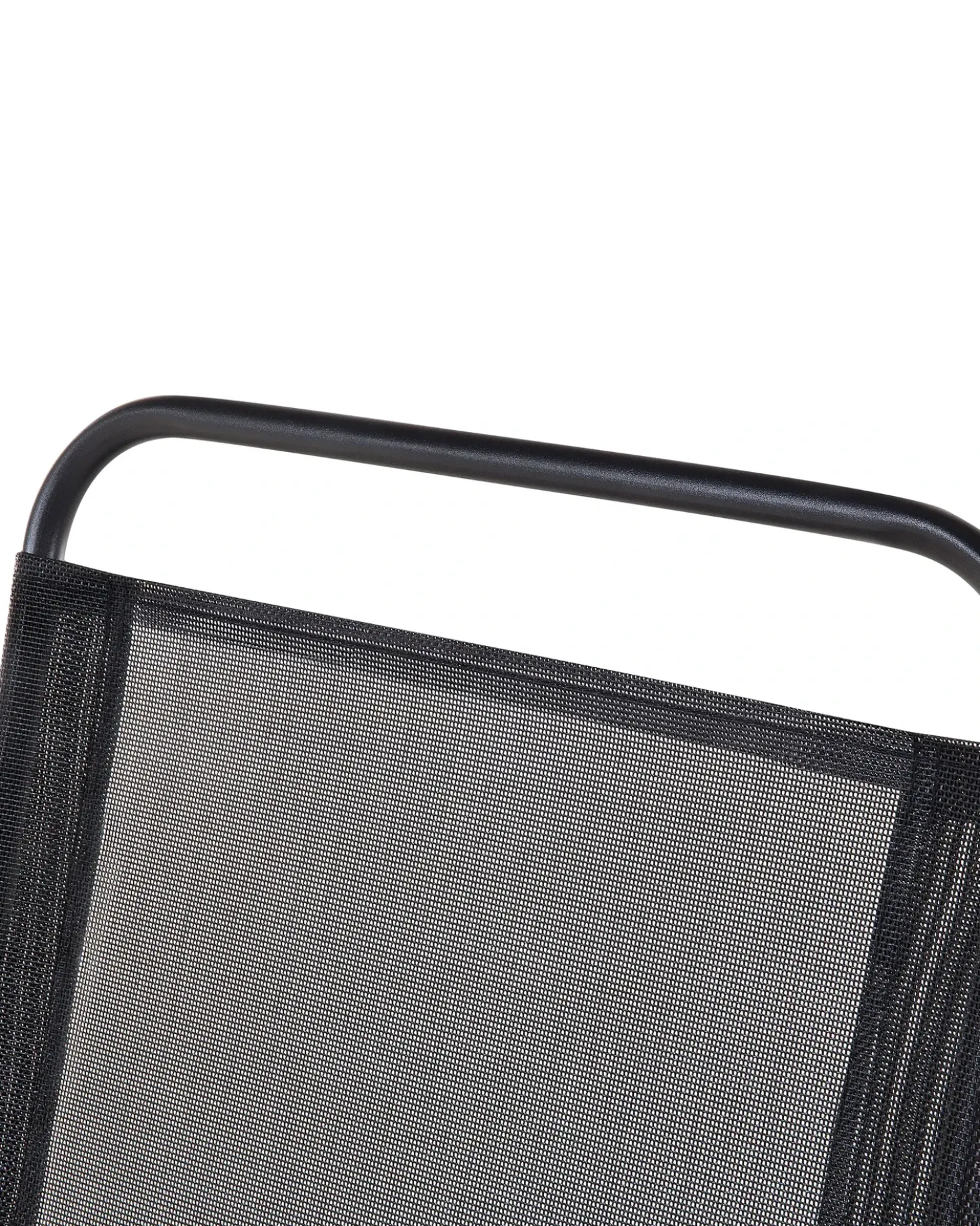Set di 4 sedie da giardino LIVO Metallo Nero