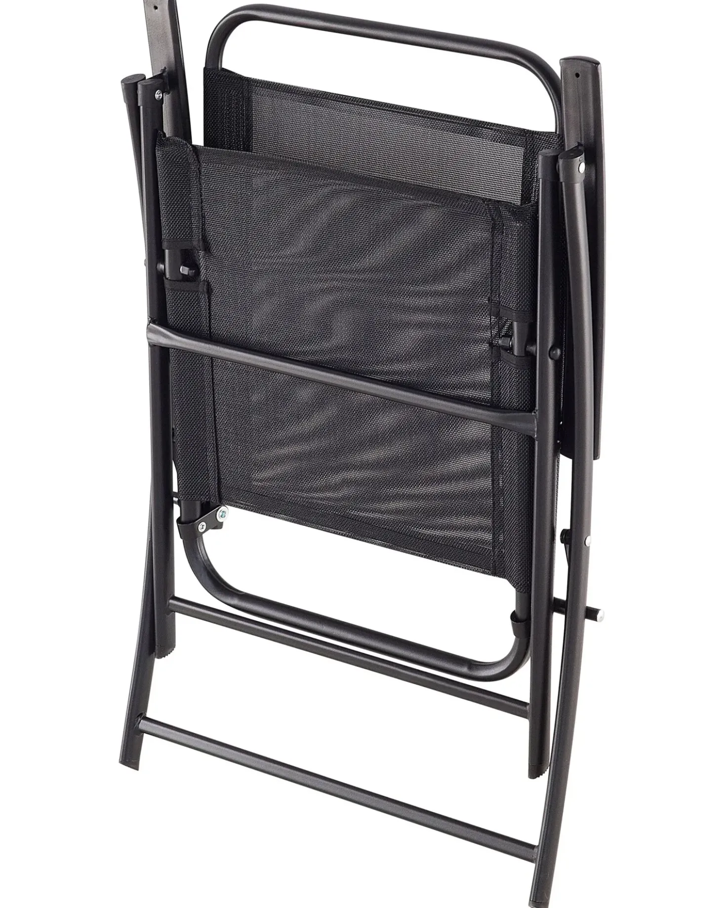 Set di 4 sedie da giardino LIVO Metallo Nero