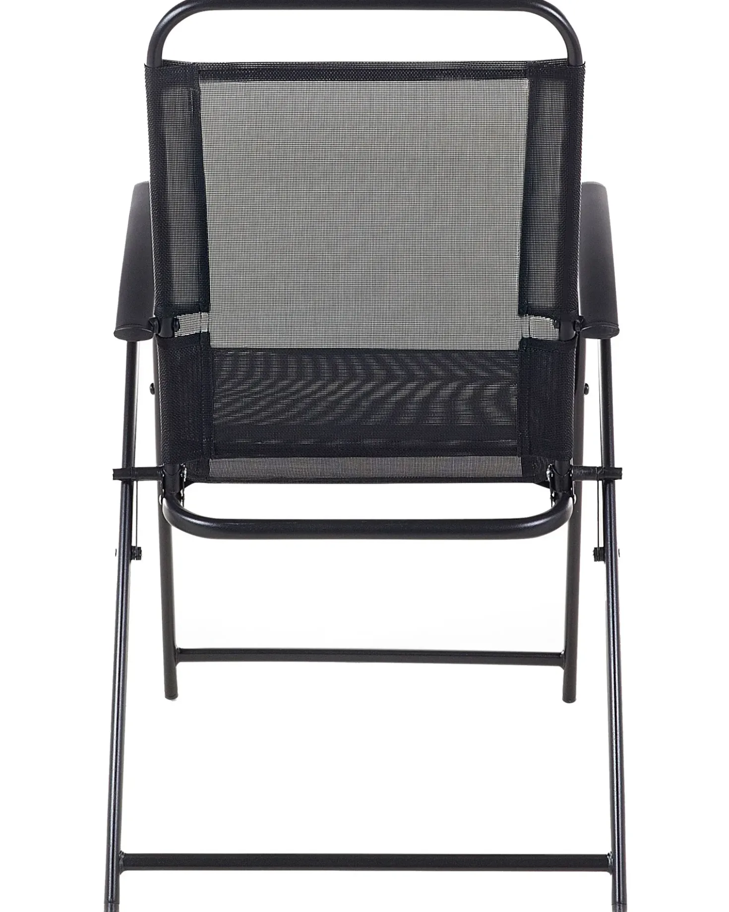 Set di 4 sedie da giardino LIVO Metallo Nero