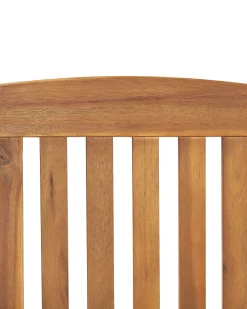 Set di 6 sedie da giardino con cuscini JAVA PREMIUM Legno d'acacia Blu