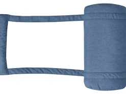 Set di 6 sedie da giardino con cuscini JAVA PREMIUM Legno d'acacia Blu