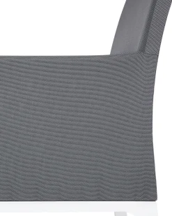 Set di 2 sedie da giardino con cuscini BACOLI Tessuto Grigio scuro