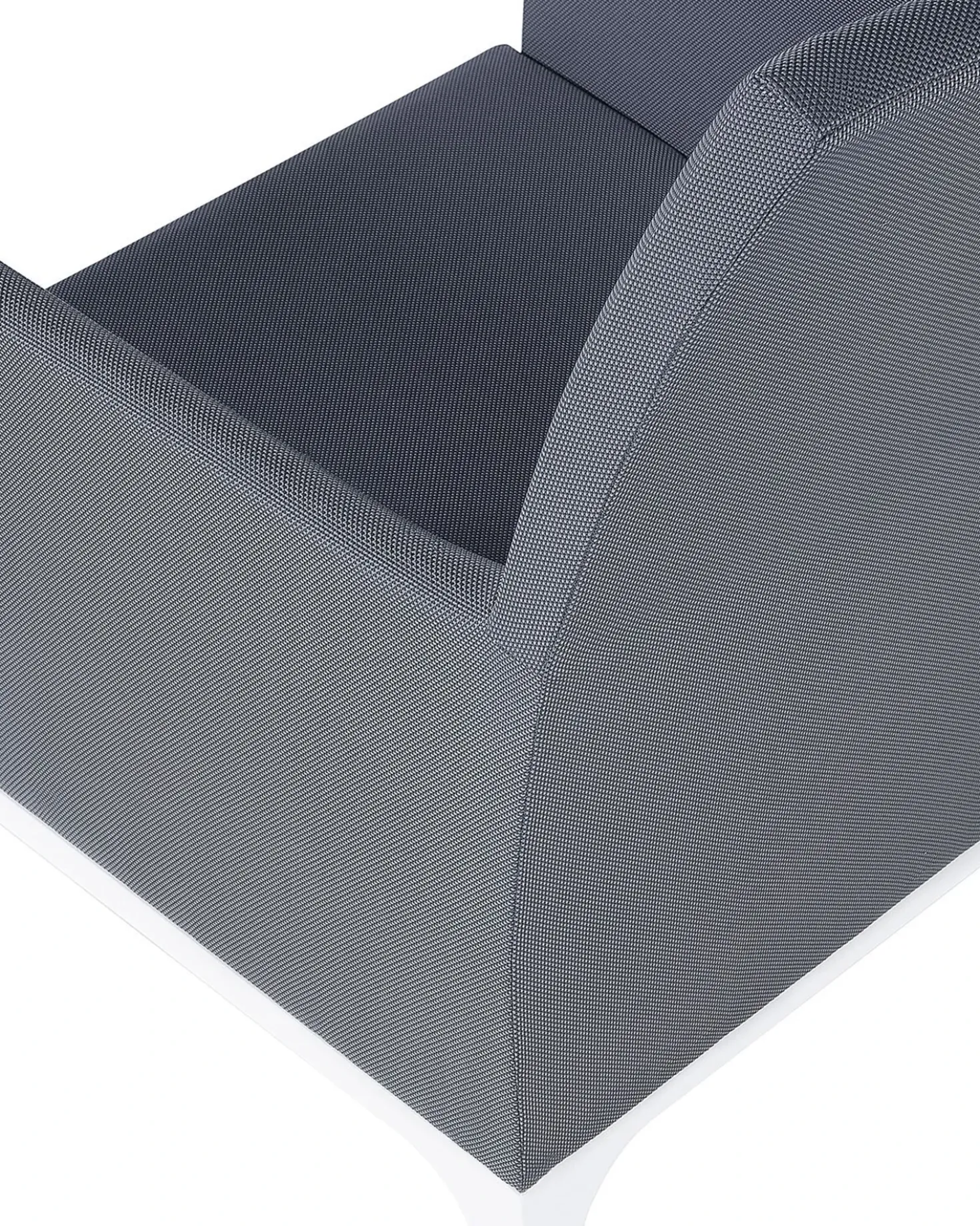 Set di 2 sedie da giardino con cuscini BACOLI Tessuto Grigio scuro