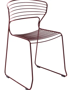 Set di 2 sedie da giardino PISTOIA Metallo Rosso