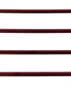 Set di 2 sedie da giardino PISTOIA Metallo Rosso