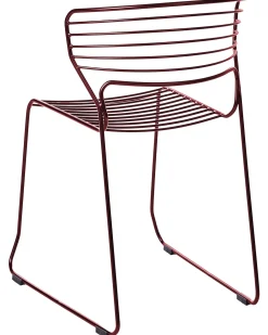 Set di 2 sedie da giardino PISTOIA Metallo Rosso