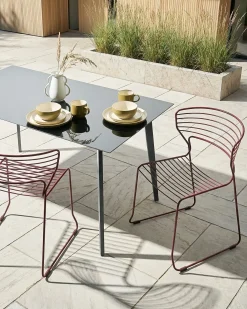 Set di 2 sedie da giardino PISTOIA Metallo Rosso