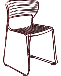 Set di 2 sedie da giardino PISTOIA Metallo Rosso