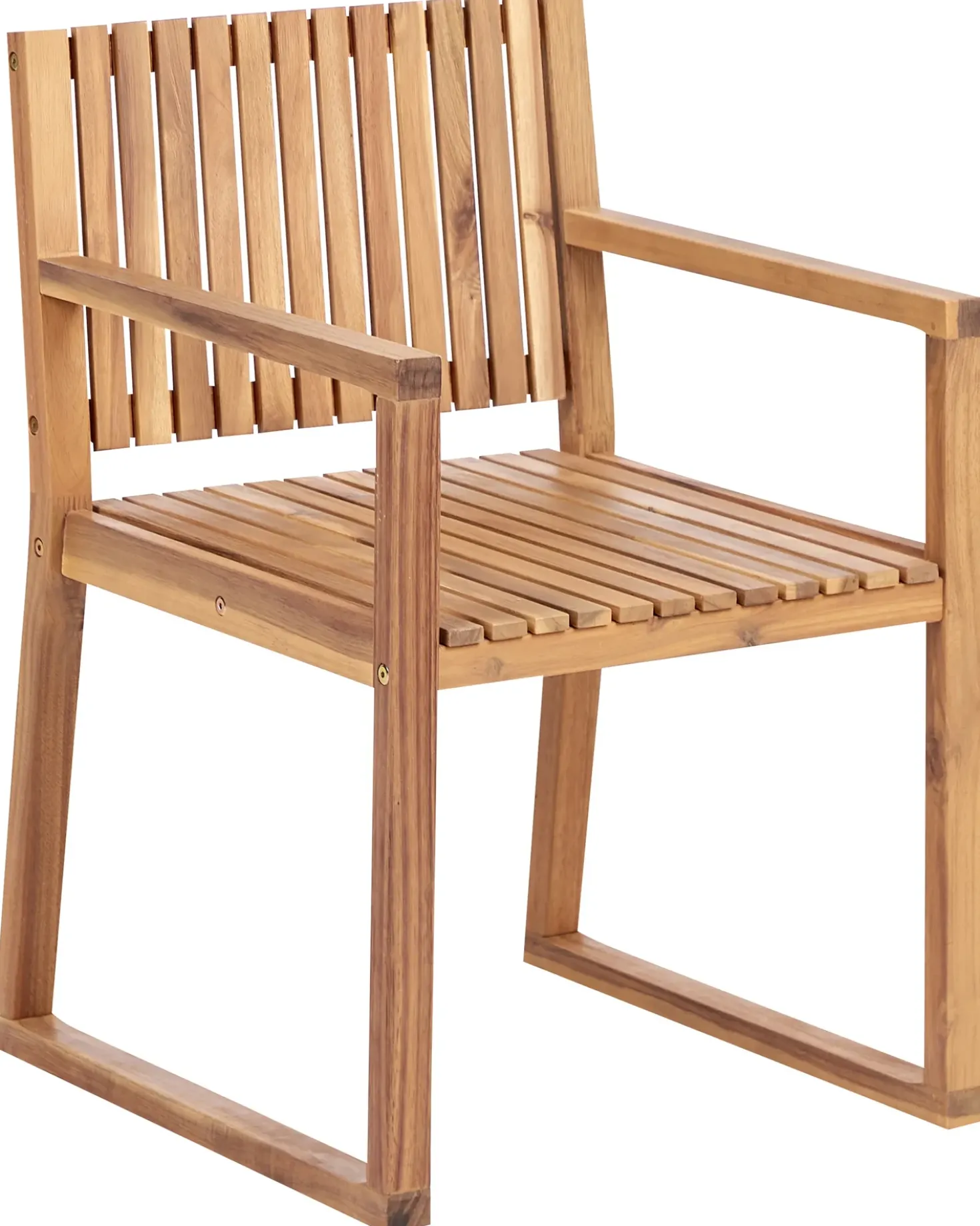 Set di 2 sedie da giardino con cuscini SASSARI PREMIUM Legno di acacia certificato Grigio chiaro