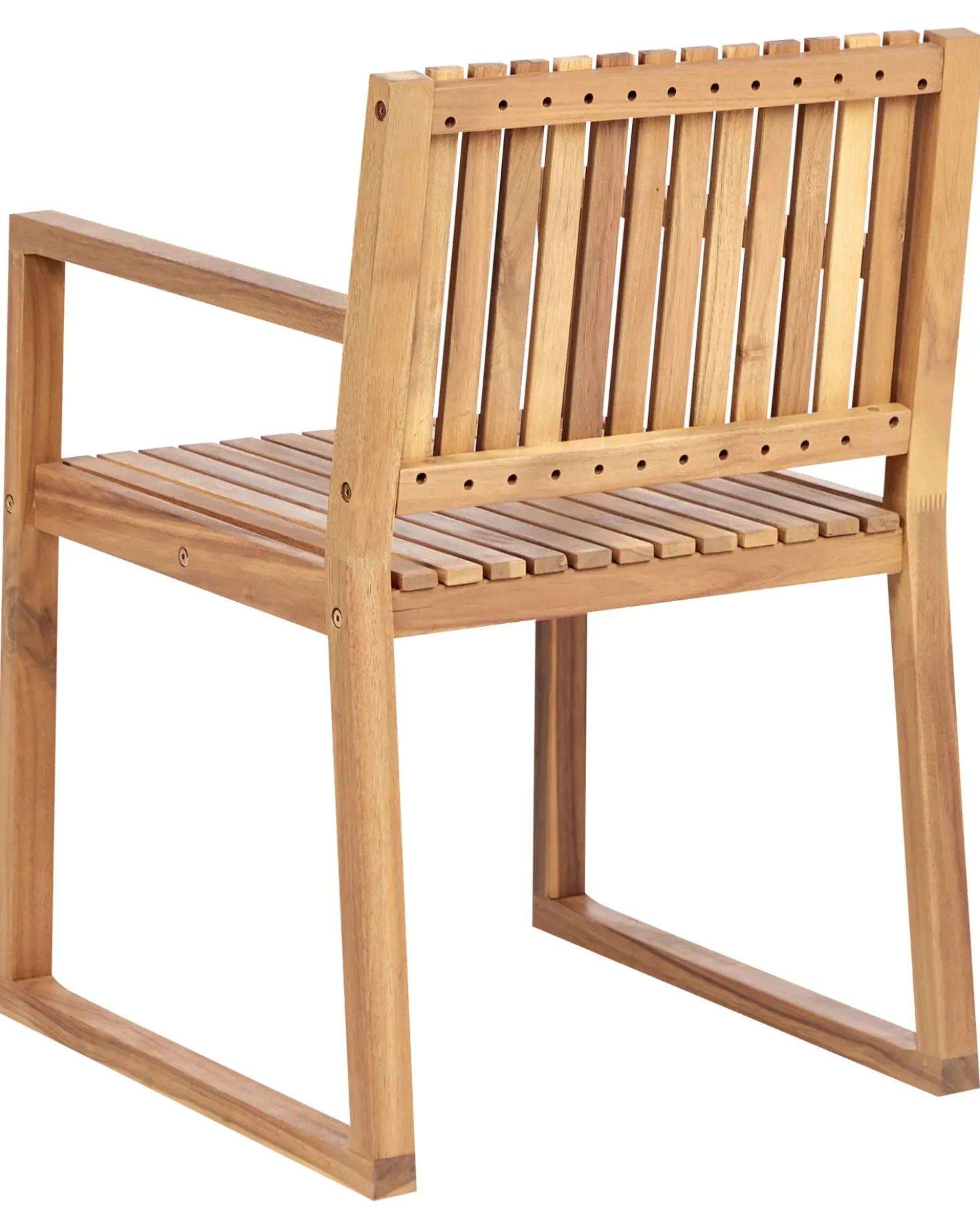 Set di 2 sedie da giardino con cuscini SASSARI PREMIUM Legno di acacia certificato Grigio chiaro