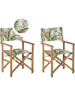 Set di 2 sedie da giardino CINE Legno d'acacia Rosa