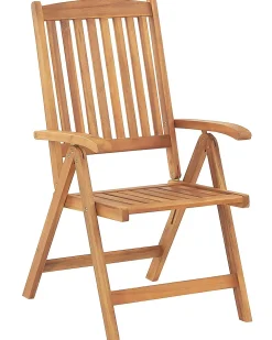 Set di 6 sedie da giardino JAVA Legno d'acacia Marrone chiaro