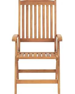 Set di 6 sedie da giardino JAVA Legno d'acacia Marrone chiaro
