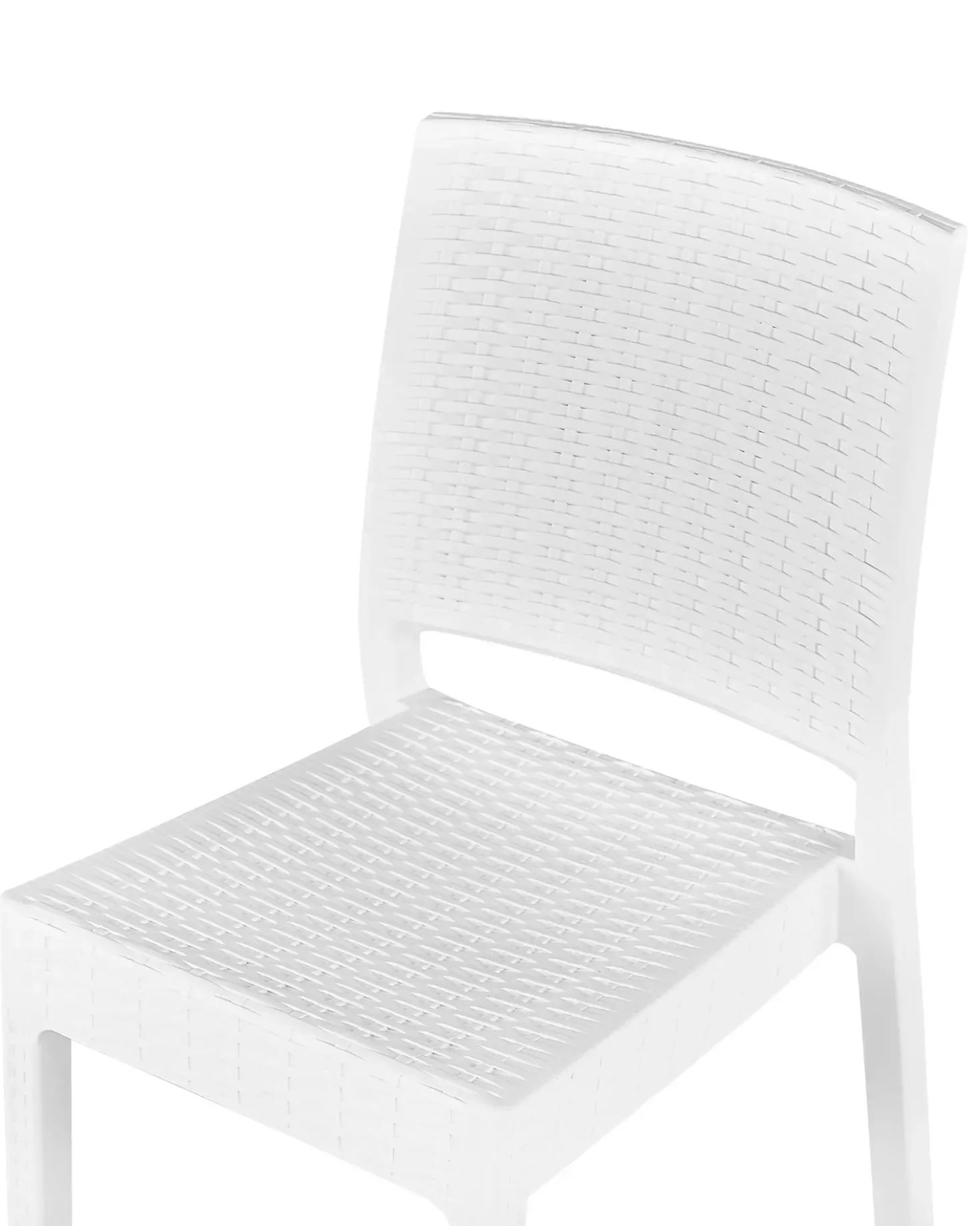 Set di 4 sedie da giardino FOSSANO Materiale sintetico Bianco
