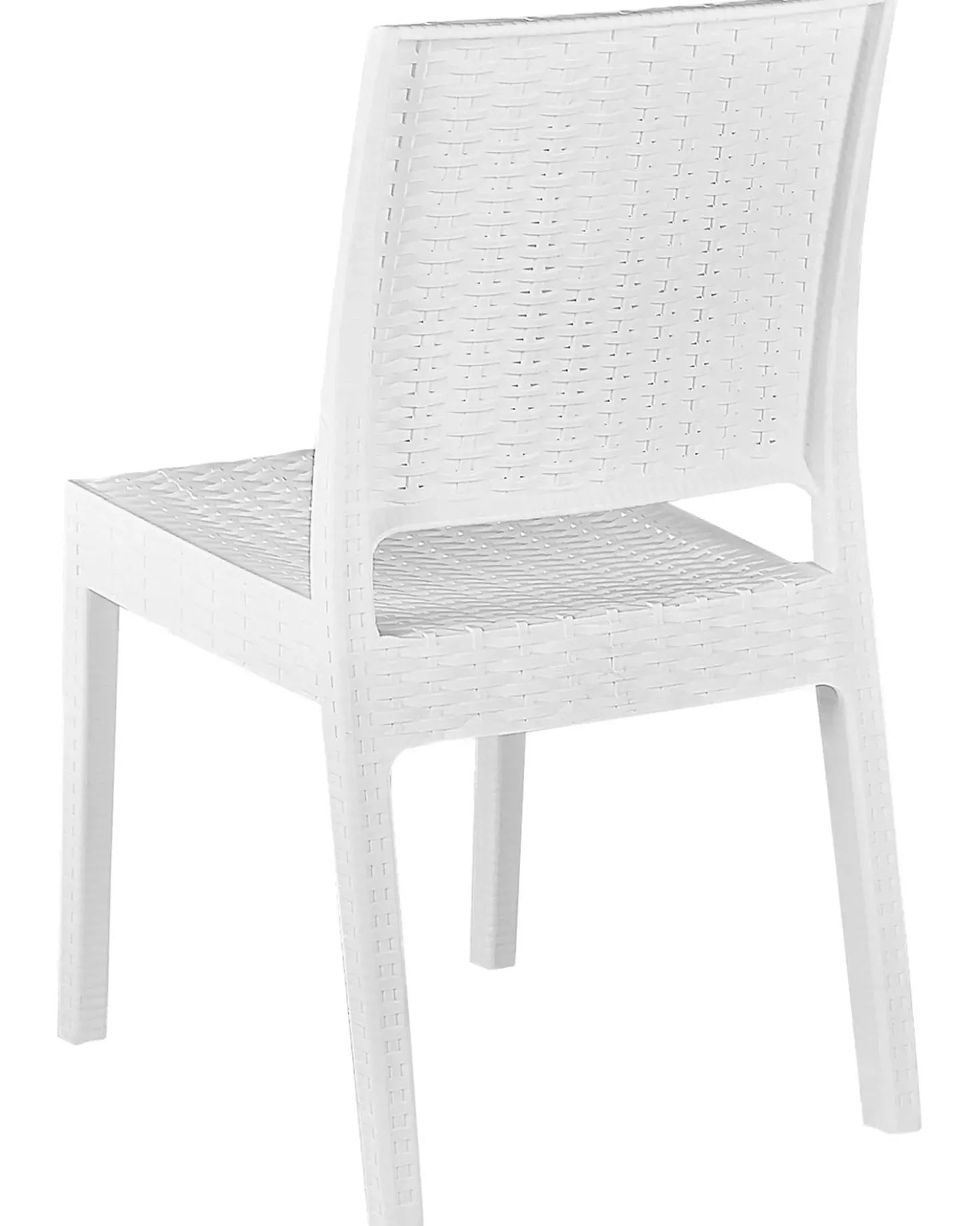 Set di 4 sedie da giardino FOSSANO Materiale sintetico Bianco