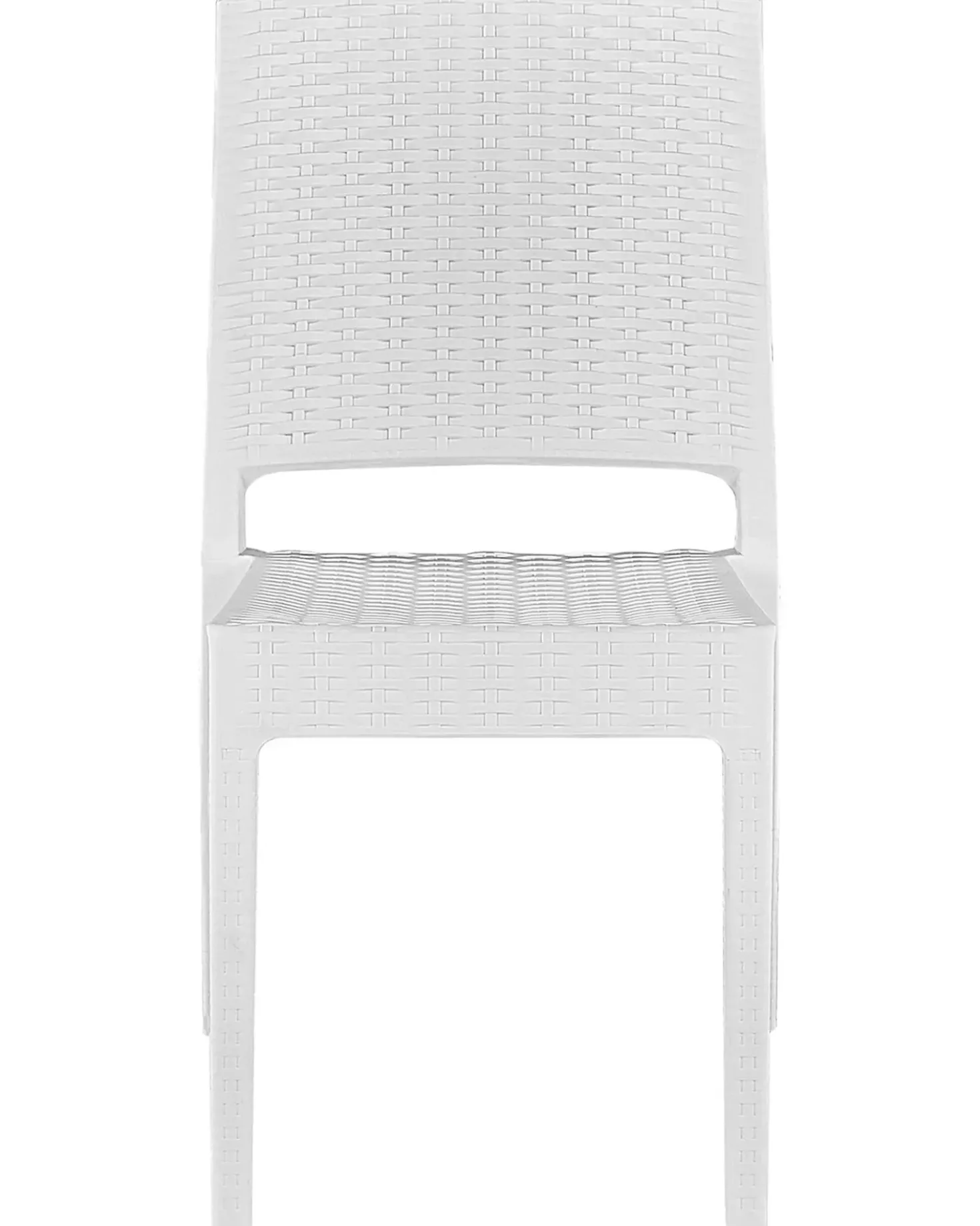 Set di 4 sedie da giardino FOSSANO Materiale sintetico Bianco