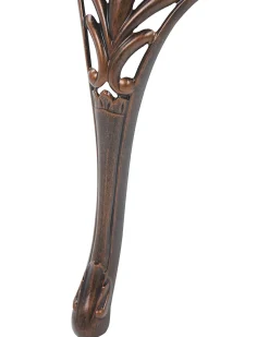 Set di 2 sedie da giardino con cuscini LIZZANO Metallo Marrone scuro